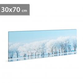 Tablou decorativ cu led - 70 x 30 cm - peisaj de iarnă