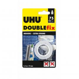 Uhu double fix - bandă adezivă față-verso - 19 mm x 15 m