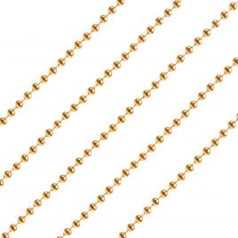 Ghirlandă decorată cu mărgele aurii - 2 m