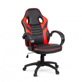 Scaun roșu de gaming cu cotiere - 71 x 53 cm / 53 x 52 cm