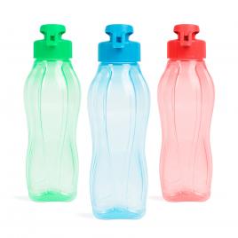 Sticlă sport - plastic transparent - 600 ml - 3 culori
