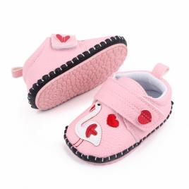 Pantofiori roz pentru fetite - flamingo (marime disponibila: 3-6 luni (marimea