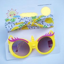 Set bentita si ochelari de soare - lemons (marime disponibila: 12-18 luni