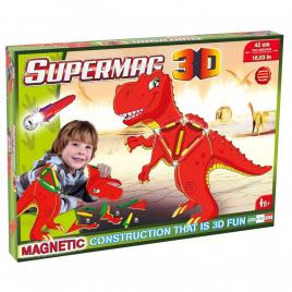 Supermag 3d - jucarie cu magnet t-rex