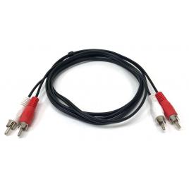 Cablu Audio 2xRCA Tata-Tata, 1.5m Lungime - Tip Male-Male pentru Sistem HIFI, Amplificatoare, Semnal Audio HD