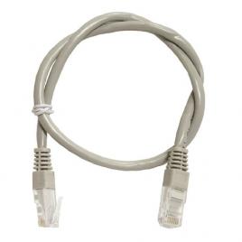 Cablu UTP Retea, Gri, Ethernet Cat 5e, 1.5m Lungime - Cablu Patch de Internet cu Mufa, Conector RJ45
