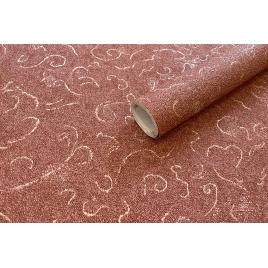 Tapet de vinil termopresat pe suport netesut  Luizella rosu-maro 4-0999 pentru living sau dormitor dimensiune 1.06 m x 1005m