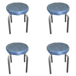 Set 4 scaune de masa culoare albastru inchis asos home