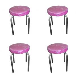 Set 4 scaune de masa culoare roz asos home