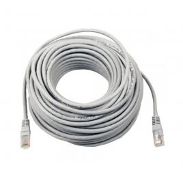 Cablu UTP Retea, Gri, Ethernet Cat 5e, 20m Lungime - Cablu Patch de Internet cu Mufa, Conector RJ45