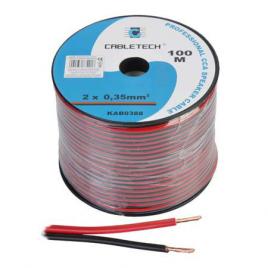 Cablu difuzor cca 2x0.35mm rosu/negru 100m