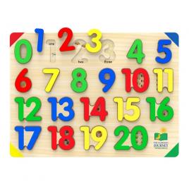 Puzzle din lemn - sa invatam numerele 1-20