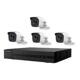 Kit supraveghere video Hikvision HiWatch Series HWK-T4144BH-MM, 4 camere 4MP HWT-B140-M, DVR HWD-6104MH-G2(B) 1buc, HDD 1 TB 1buc