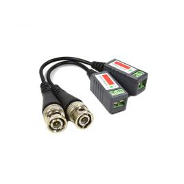 Set 2 Adaptori CCTV PNI 201C Video Balun Pasiv BNC pe fir 600m, pentru cablu CAT5