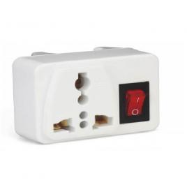 Adaptor Universal Priza UK, US, CH, JP - Europa, cu Intrerupator pentru Calatorii sau Aparate din Afara Tarii