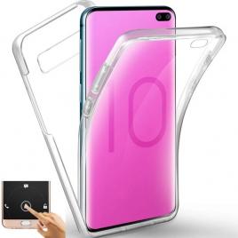 Husa 360 compatibila cu Samsung Galaxy S10e - Transparent fata+spate