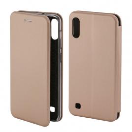 Husa Flip Cover Magnetic Pentru Samsung galaxy A10 A105 Gold