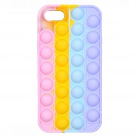 Husa Pop-It pentru iPhone 7 Push Pop Bubble Fidget Antisoc Jucarie antistres