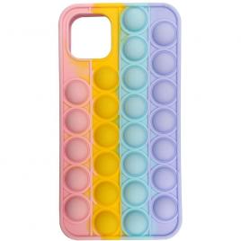 Husa PopIt G-Tech pentru Samsung Galaxy A32 4G (SM-A325) Push Pop Bubble Fidget Antisoc Jucarie antistres si husa de protectie Silica Gel Multicolor
