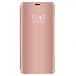 Husa Samsung Galaxy A20e A202F Clear View Flip Mirror Stand Roz/Pink