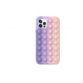 Husa de protectie POP IT compatibila cu IPhone 11 pro max  Mov/Roz/Bej