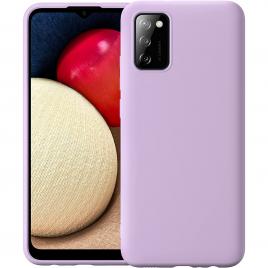 Husa protectie pentru Samsung Galaxy A02S ultra slim din silicon Movsilk touch interior din catifea