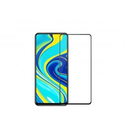 Folie sticla 9D compatibila cu Xiaomi Redmi Note 9 Pro - contur negru
