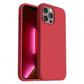 Husa Liquid soft touch compatibila cu Apple IPhone 12 Pro Max Red ALC