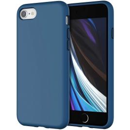 Husa Liquid soft touch compatibila cu Apple IPhone 7 / 8 / SE 2020 Albastru ALC