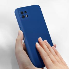 Husa Liquid soft touch compatibila cu Samsung Galaxy A22 5G Blue Cobalt ALC