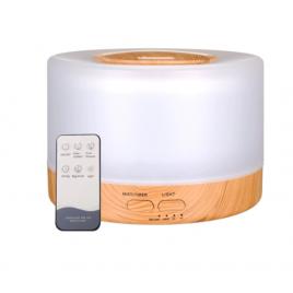 Umidificator de aer ultrasonic, 500 ml, cu difuzor aromaterapie + telecomanda