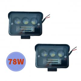 Set 2 x proiector auto led off road, 78w, 3200lm