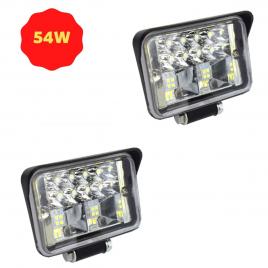 Set 2 x proiector led off road 54w, 4000lm, 6500k, atv