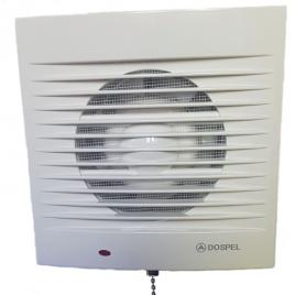 Ventilator dospel 100mm new generation, perete sau tavan, intrerupator pe lant sau direct la intrerupator, plasa anti insecte, 20w