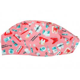 Bonete medicale unisex, cu prindere tip snur la spate, bumbac 100%