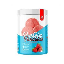 Inlocuitor de masa pe baza de pudra proteica, pentru prepararea clatitelor americane cu gust intens de capsuni, 400 gr