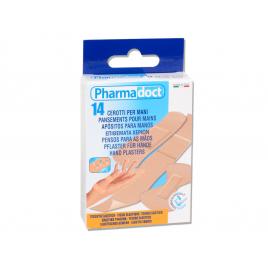 Plasturi pentru maini Pharmadoct, 3 dimensiuni, 14 bucati