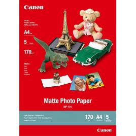 Set Hartie foto , Canon mat MP101, 5 coli A4 + Olmec mat 100 coli A4