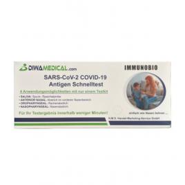 Test rapid antigen pentru detectarea covid cu prelevare 4 in 1: saliva, nazal, orofaringian sau nazofaringian, pentru uz profesional