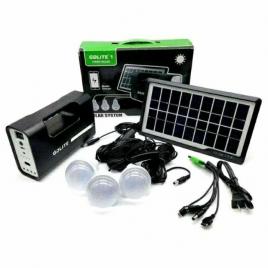 Panou solar 3 becuri lanterna LED, USB incarcare telefon