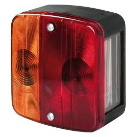 Lampa stop basic cu 4 functii 12V Rosu/Galben