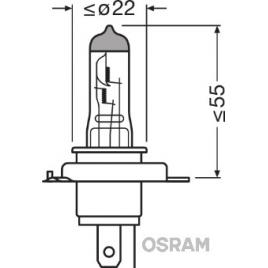 SET 2 BECURI 12V H4 60/55 W NIGHT BREAKER LASER NextGen +150 OSRAM