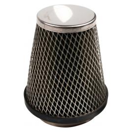 Filtru aer Sport conic din burete AF-1 - Negru/Crom