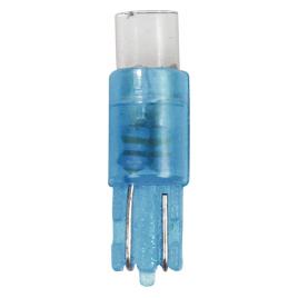 Bec tip LED 12V iluminat bord soclu pl. T5 W2x4 6d 5buc - Albast