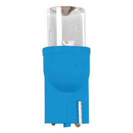 Bec tip LED 12V soclu pl. T10 W2 1X9 5d 2buc Albastru dispersat