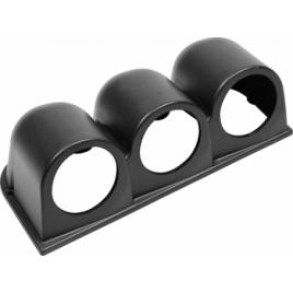 Suport 3 instrumente bord X3 52mm - Negru