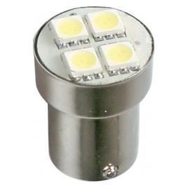 Bec Hyper-Led12 - 4SMD 24V frana soclu met P21W BA15s 1buc - Alb