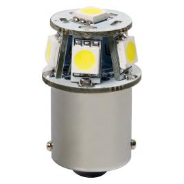 Bec Hyper-Led18 - 6SMD 12V frana soclu metal BA15s 1buc - Alb