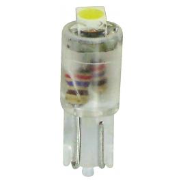 Bec Hyper-Led2 - 1SMD 12V bord soclu T5 W2x4 6d 2buc - Alb