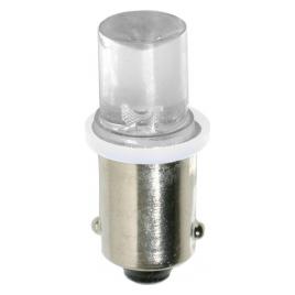 Bec tip LED 24V poz semn bord soclu metal T4W BA9s 2buc - Alb